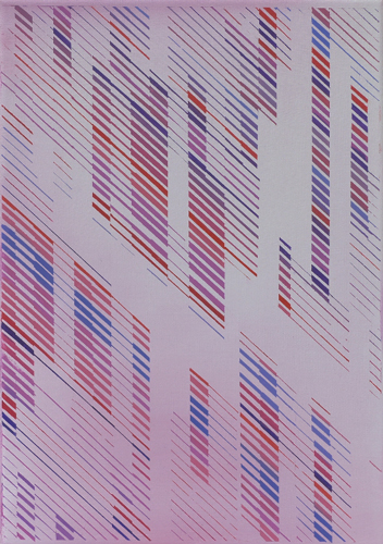 Prueba de color, azul, magenta